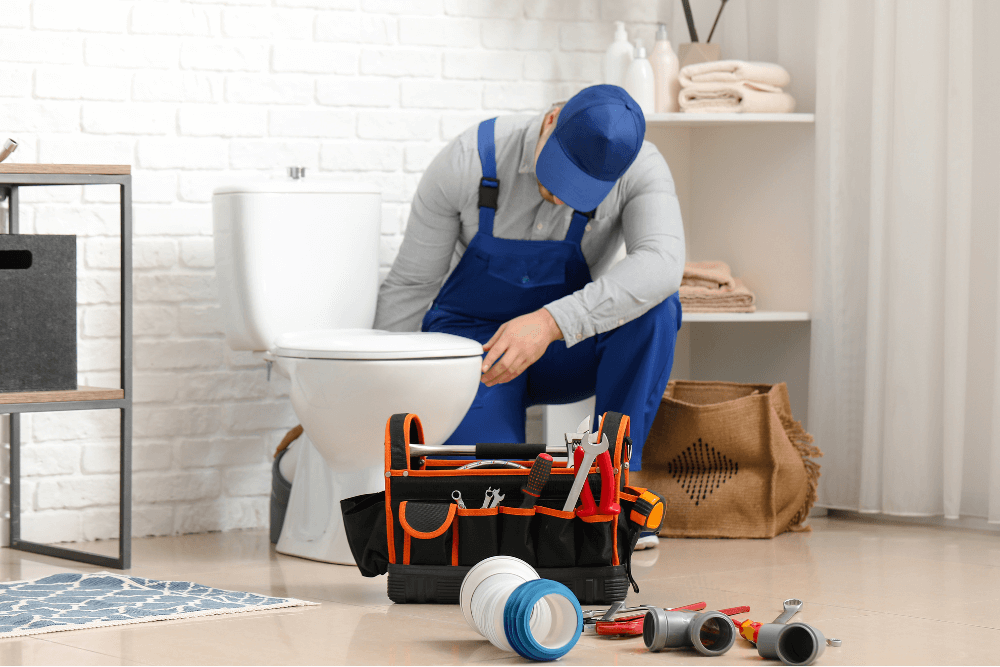Certified professional emergency plumber in Dubai working on residential plumbing pipes — One Click Plumber available 24 hours a day across all Dubai districts
